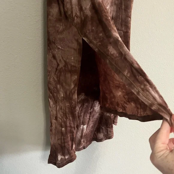 LULULEMON Long for Length Tank in Diamond Dye Pink Bliss Spanish Oak size 6 - Picture 4 of 6